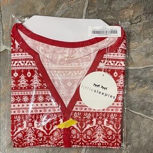 Little Sleepies Red Festive Pajama Set